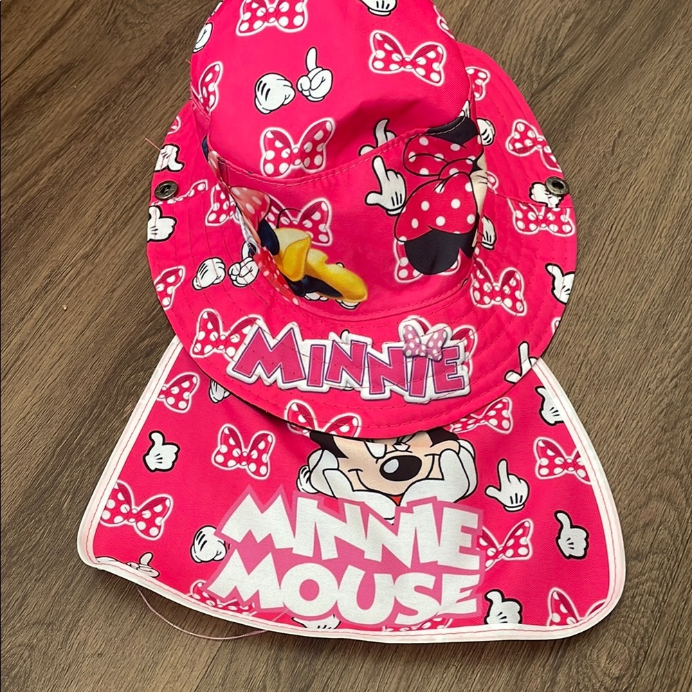 Disney Minnie Mouse Wide-Sun Bucked Hat Size 5 years old
